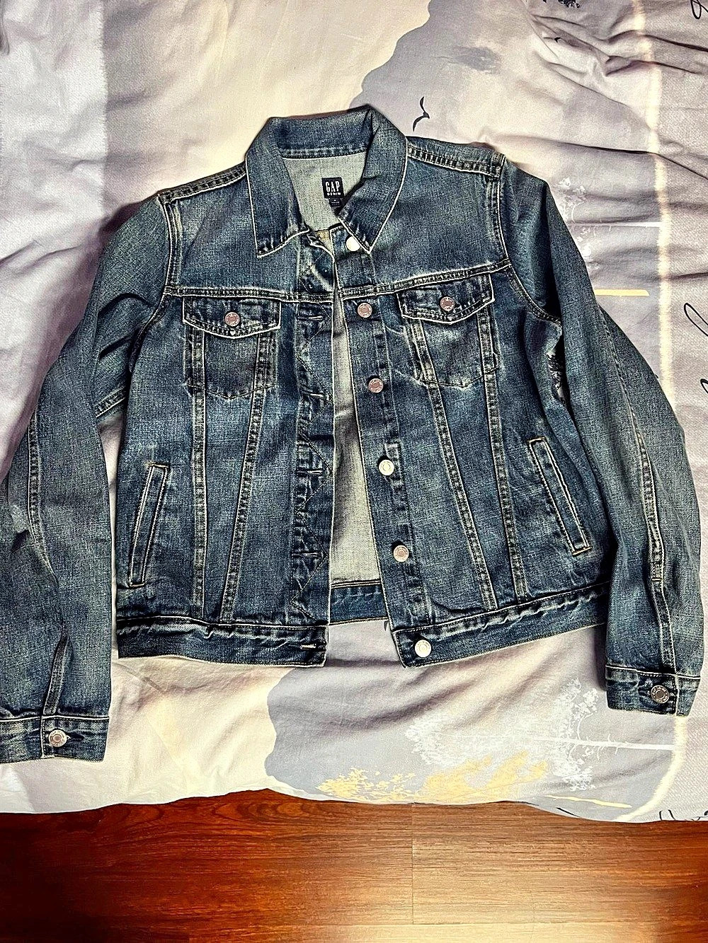 Gap Icon Denim Jacket in Blue Size Small